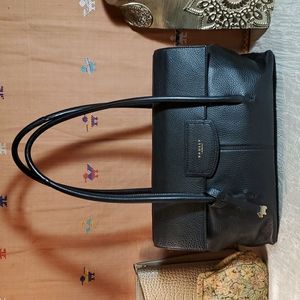 Radley London Black Leather Satchel Bag